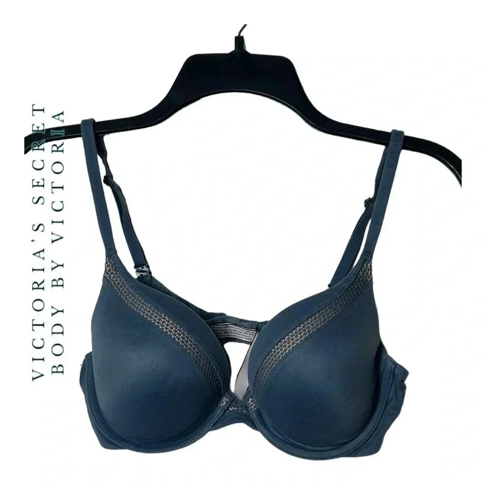 1433. VICTORIA’S SECRET‎ BODY BY VICTORIA LIGHTLY PADDING SIZE 34C BLUE/PINK